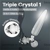 Triple Crystal 1 Dildo y plug de cristal